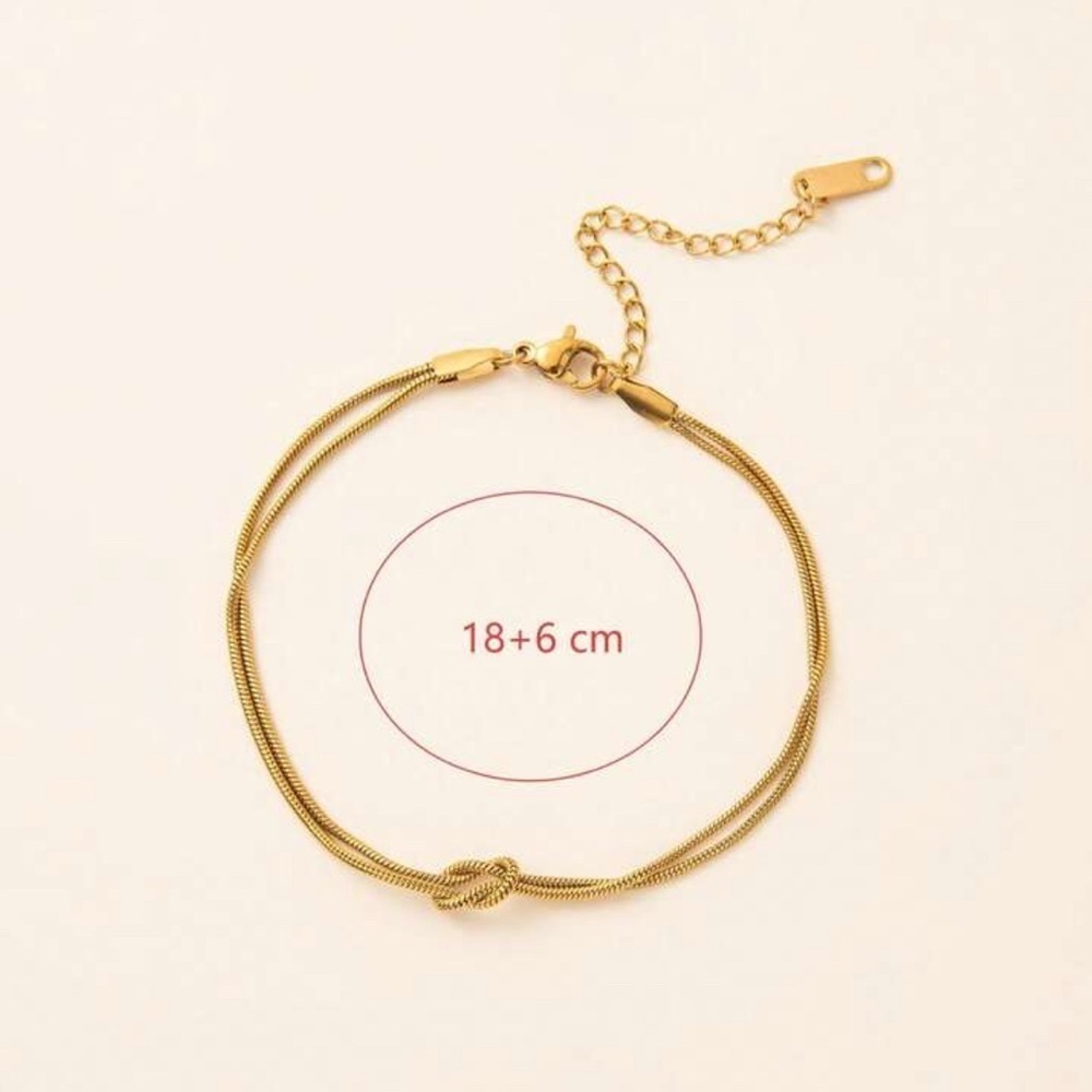 Minimalist Knot Bracelet Set - Picture 5 of 7